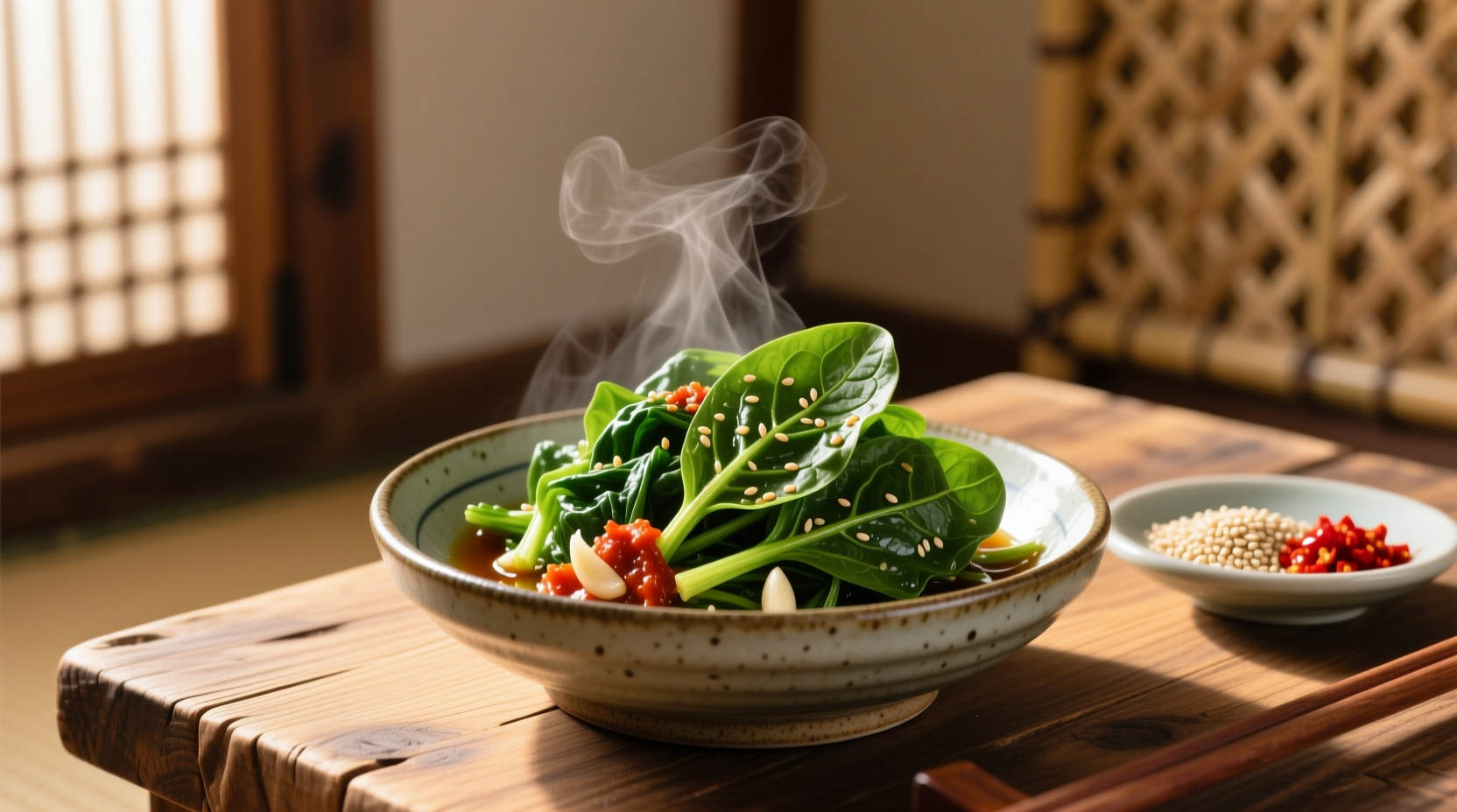 spinach banchan korean