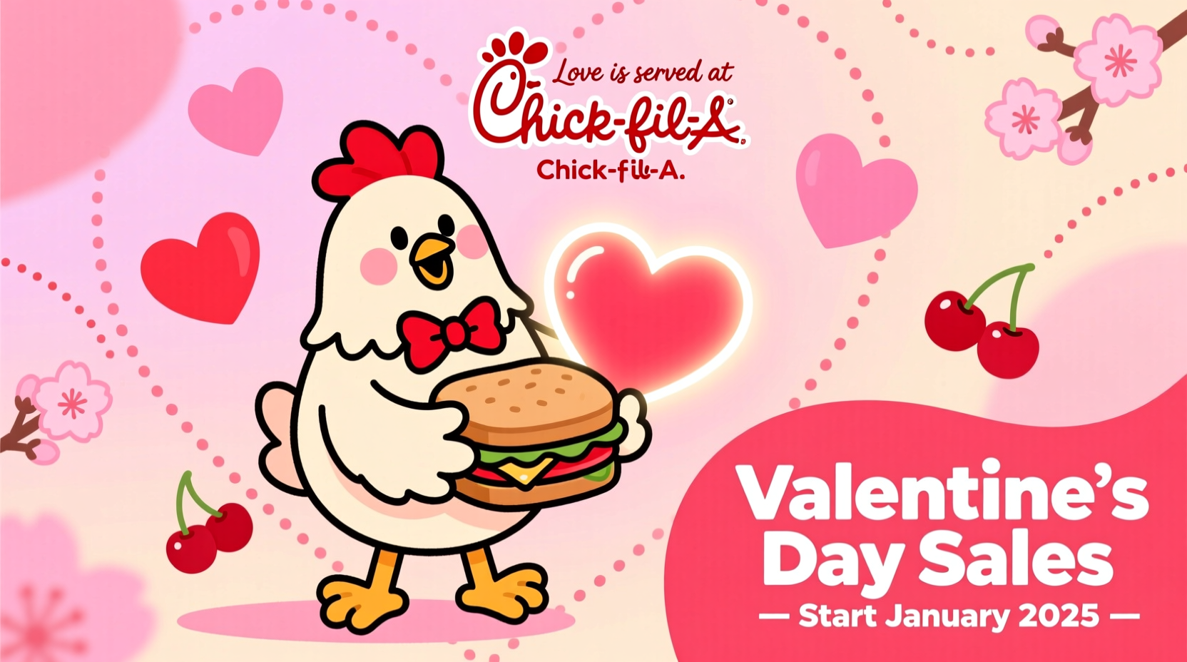 when does chick fil a start selling valentines day