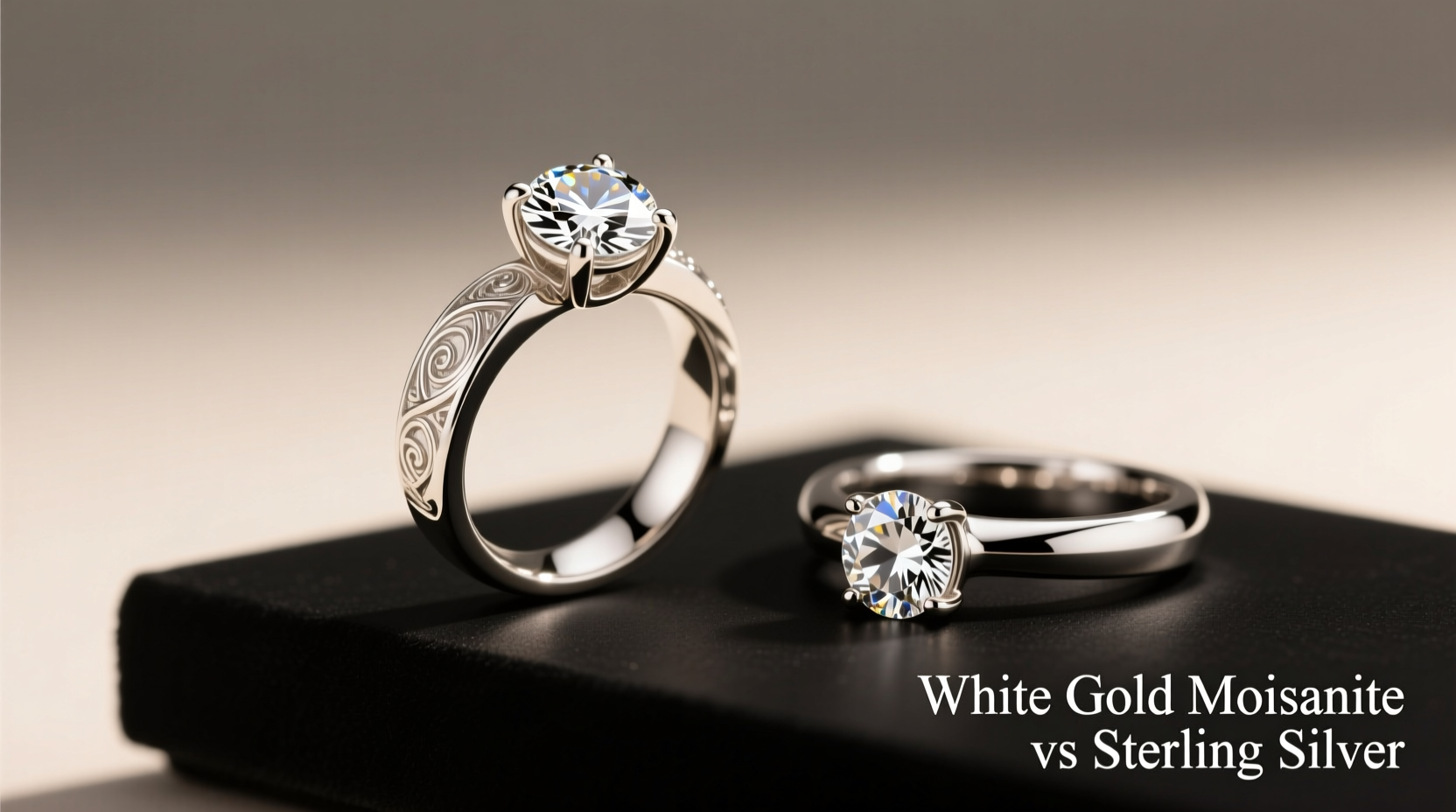 moissanite ring is white gold really worth the extra cost compared to sterling silver