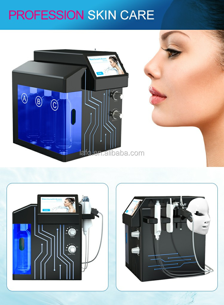 4 in 1 hydra dermabrasion oxygen jet machine facial dermabrasion machine with led mask