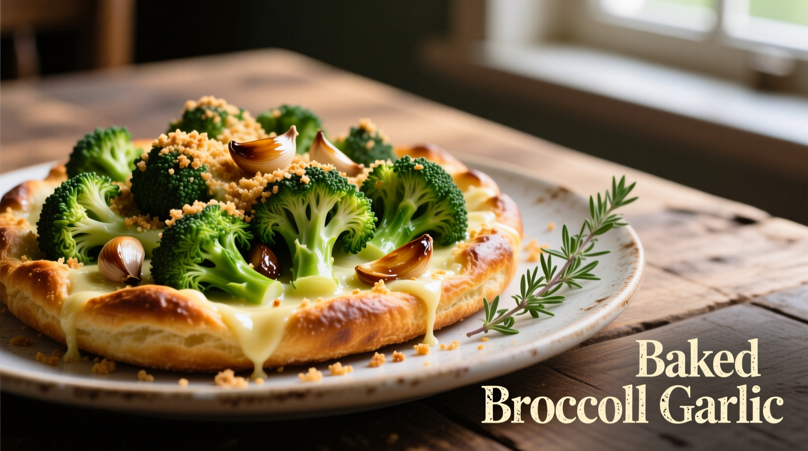baked broccoli garlic