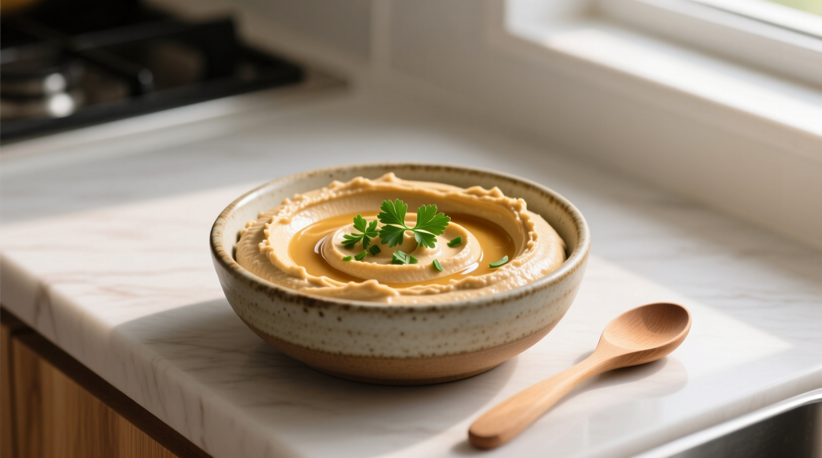peanut buttery hummus no tahini recipe