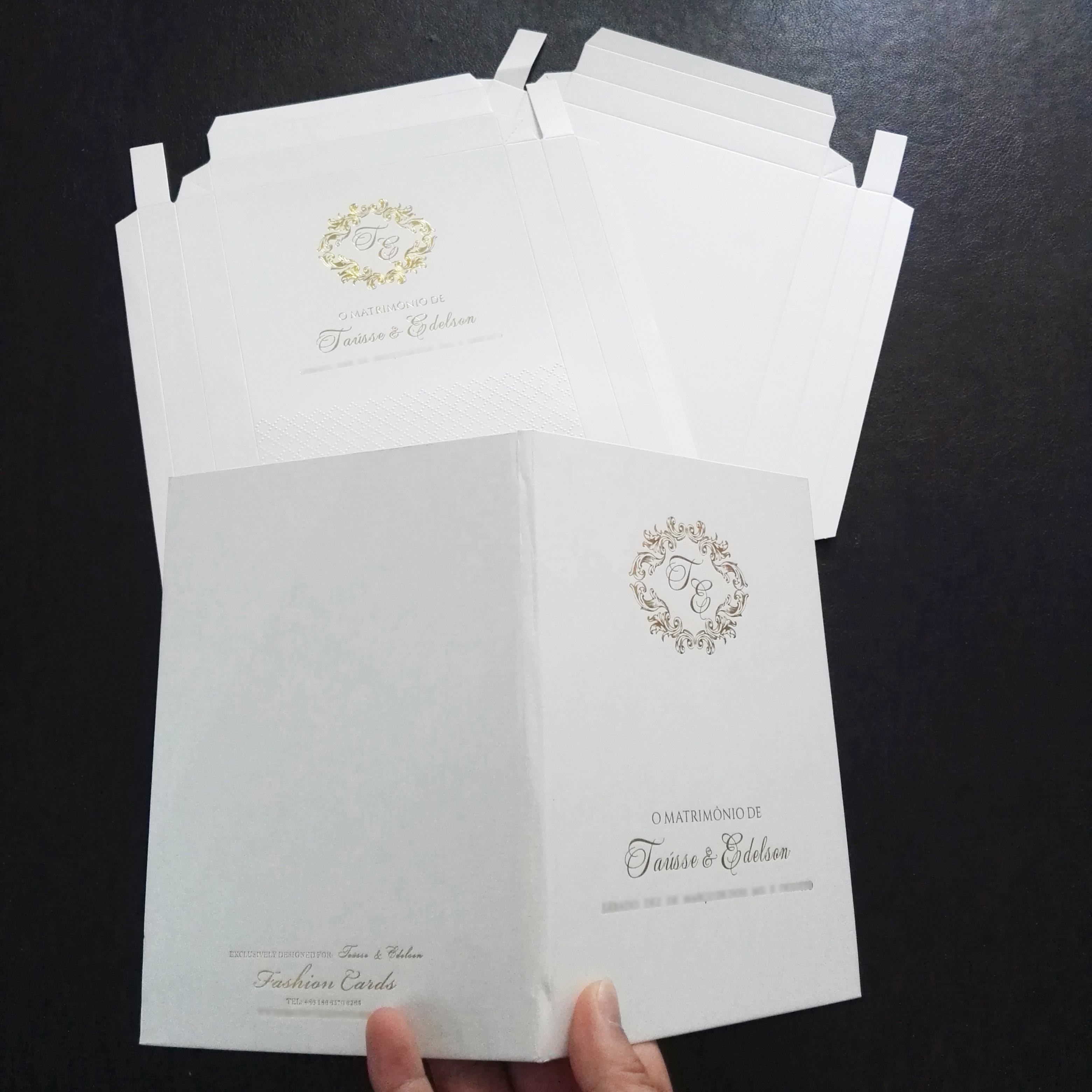 red wedding invitation