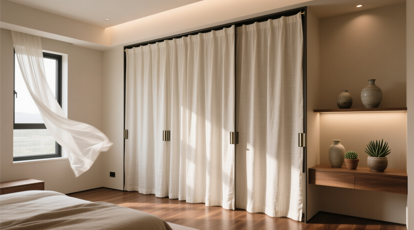 closet curtain ideas
