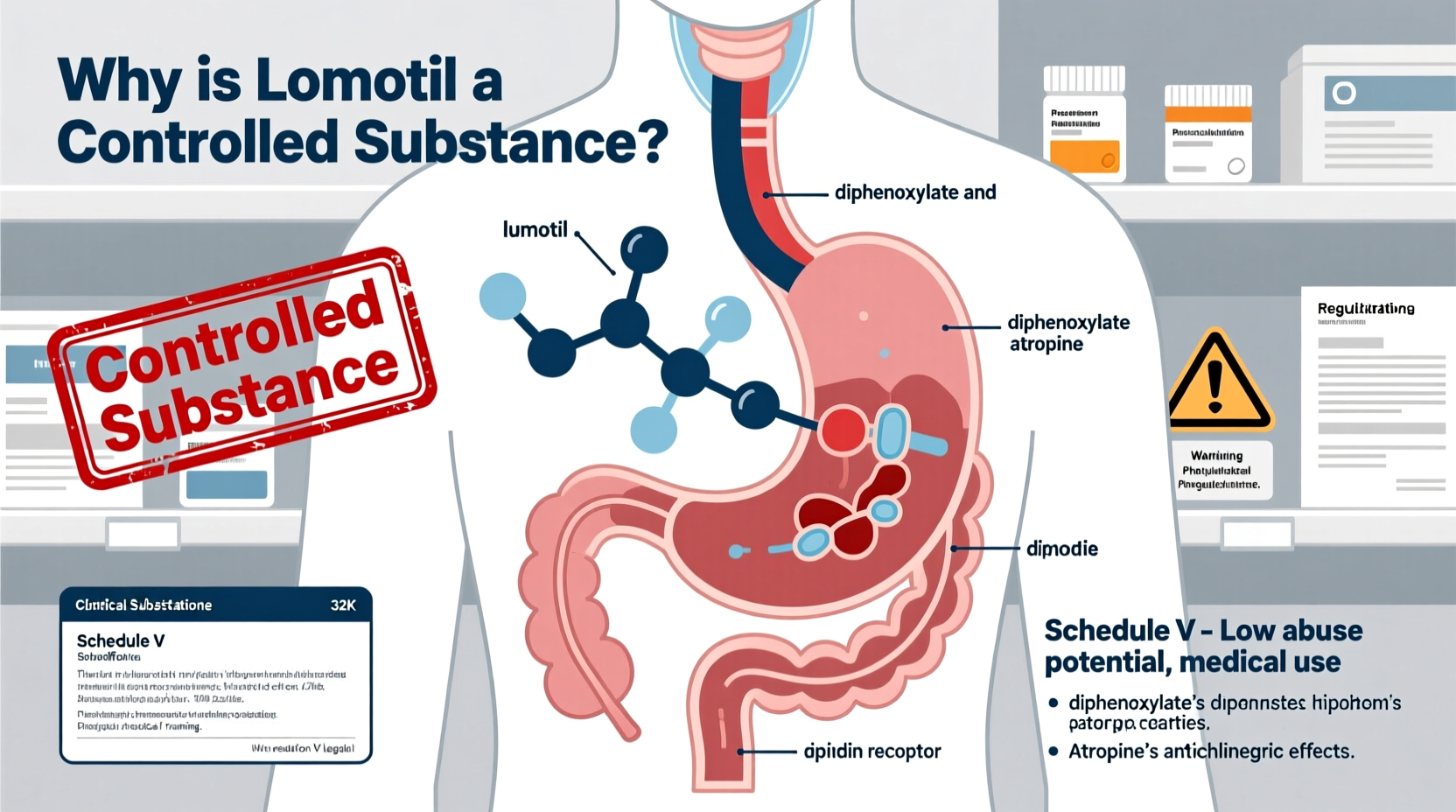 why is lomotil a controlled substance uses regulations
