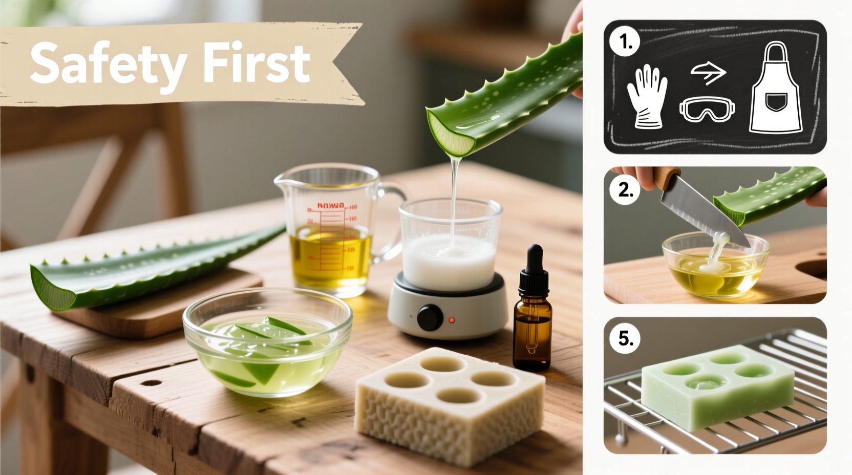 How to Make Aloe Vera Soap at Home Safely