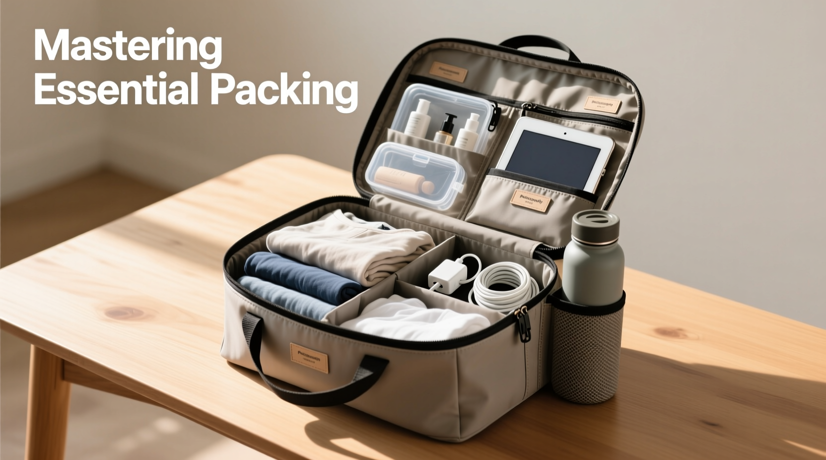 mastering essential packing how to organize a high capacity bucket bag for maximum efficiency