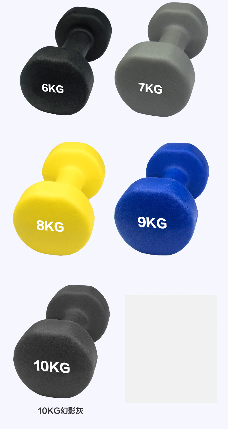 Custom Cheap Vinyl Neoprene Dumbbell Hex Dumbbells Gym Equipment