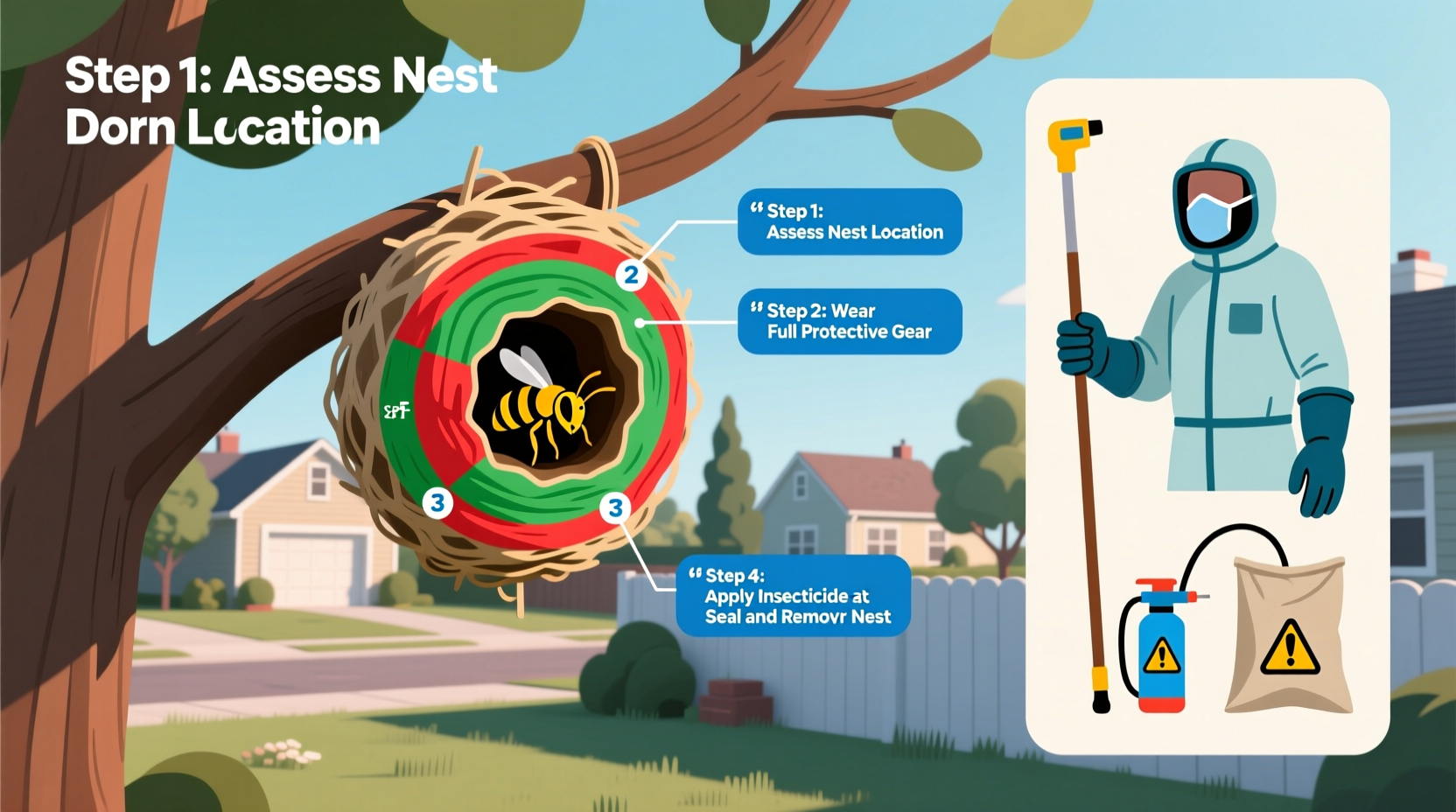 effective ways to get rid of a hornets nest safely and easily