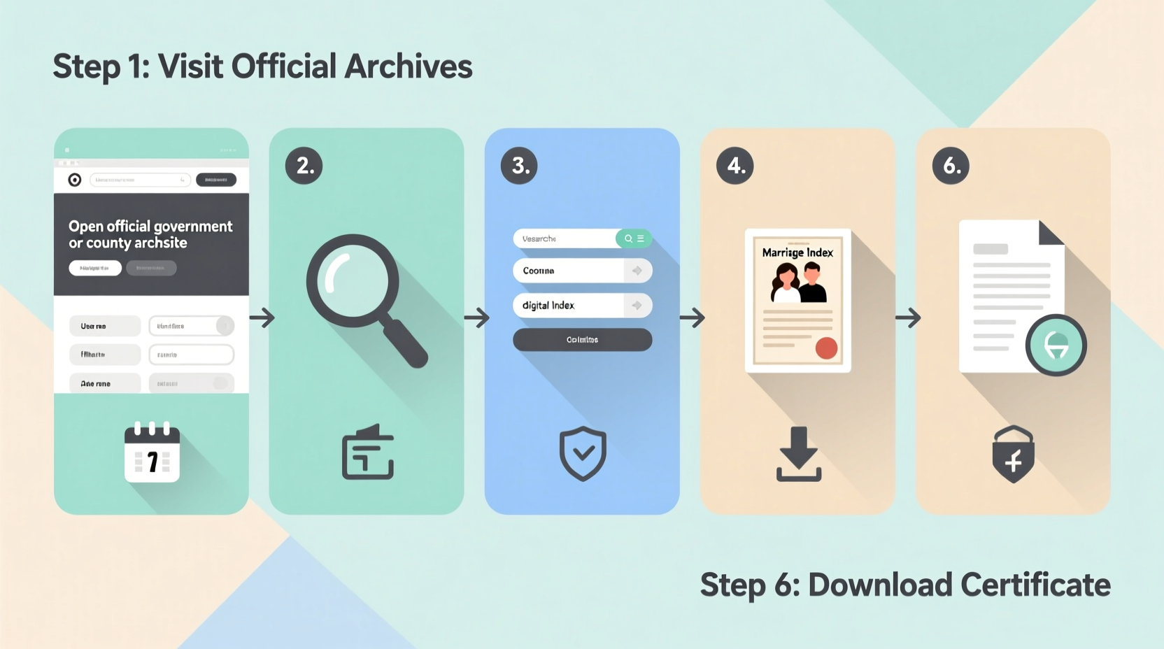 a step by step guide to finding and accessing marriage records easily