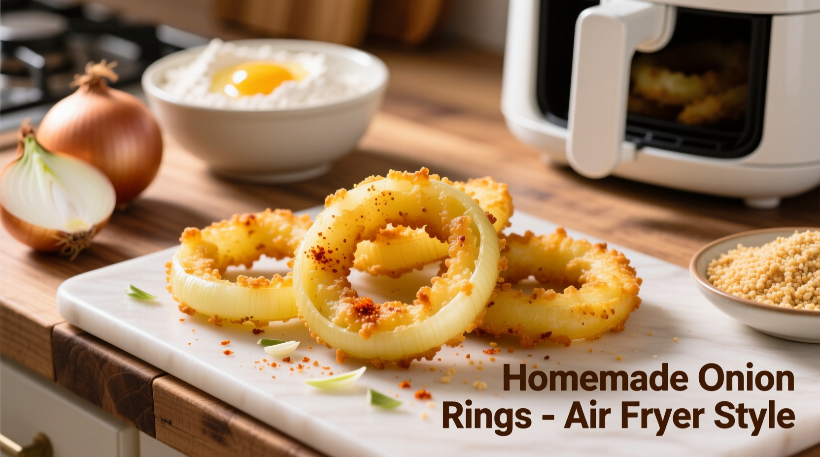 homemade onion rings air fryer