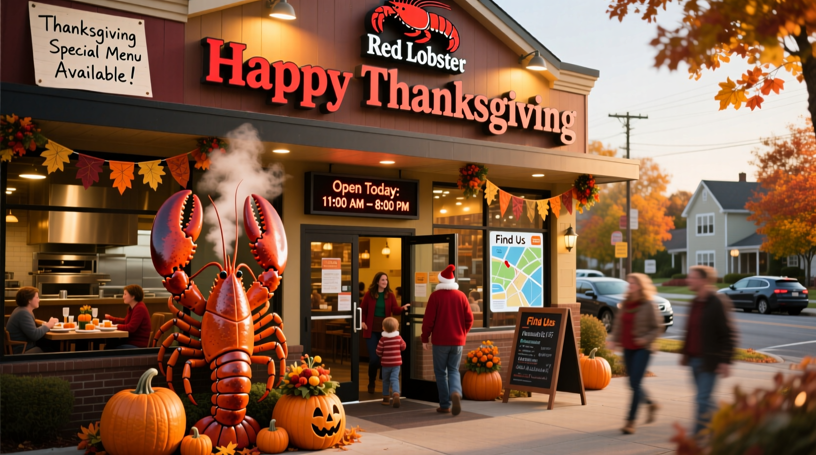 is red lobster open on thanksgiving near me