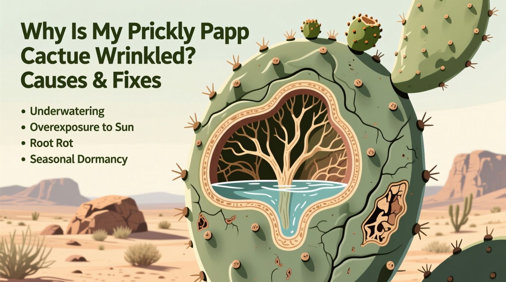 Why Is My Prickly Pear Cactus Wrinkled? Causes & Fixes