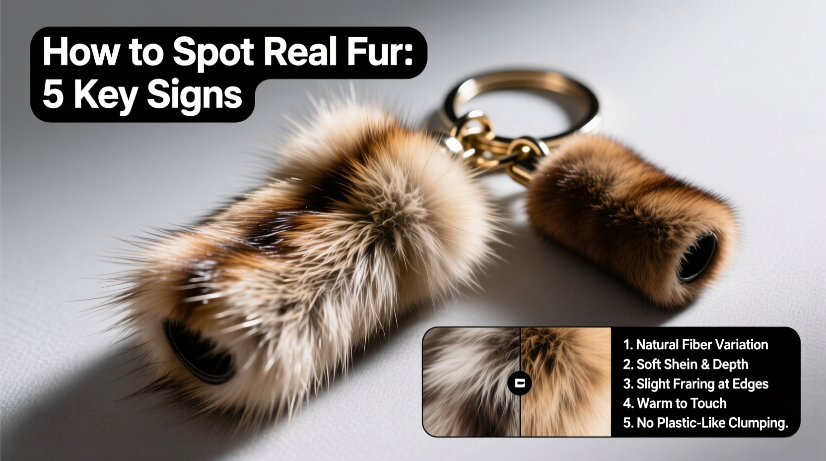 how to accurately identify real fur on keychains a practical guide for buyers