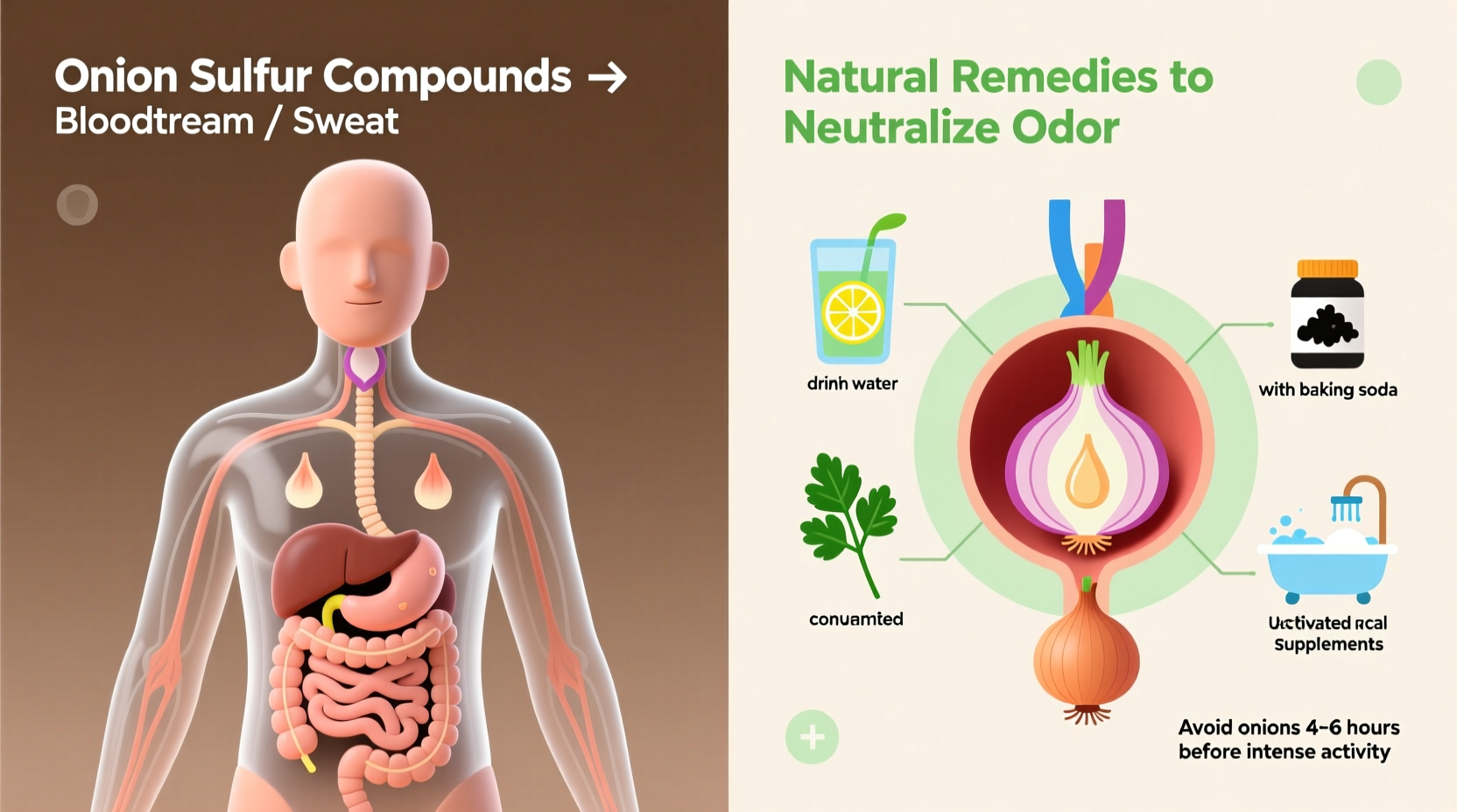 how to get rid of onion smelling sweat