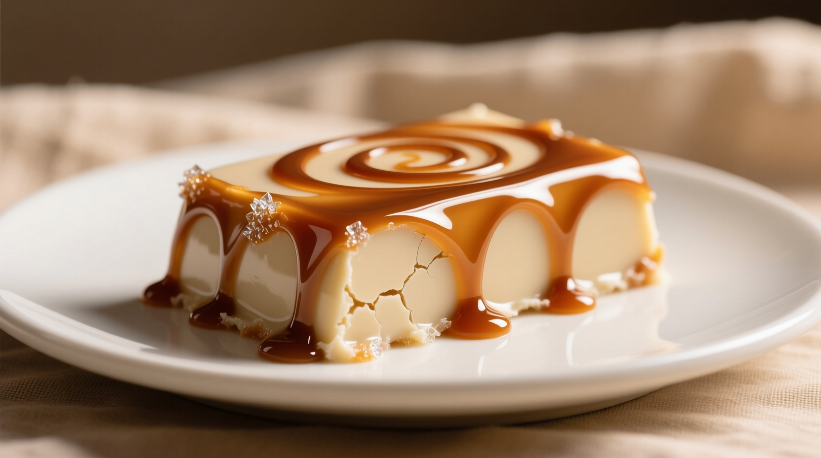 caramelized white chocolate ganache