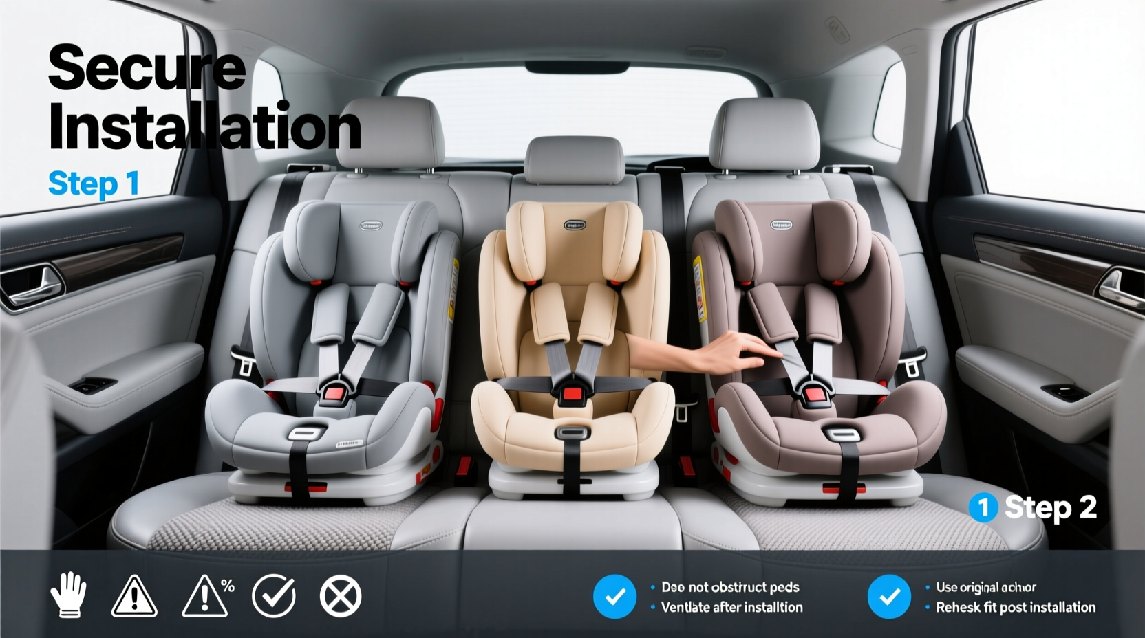 car fit 3 child seats in back