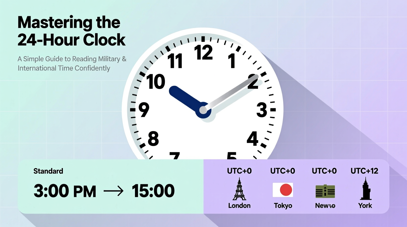 mastering the 24 hour clock a simple guide to reading military and international time confidently