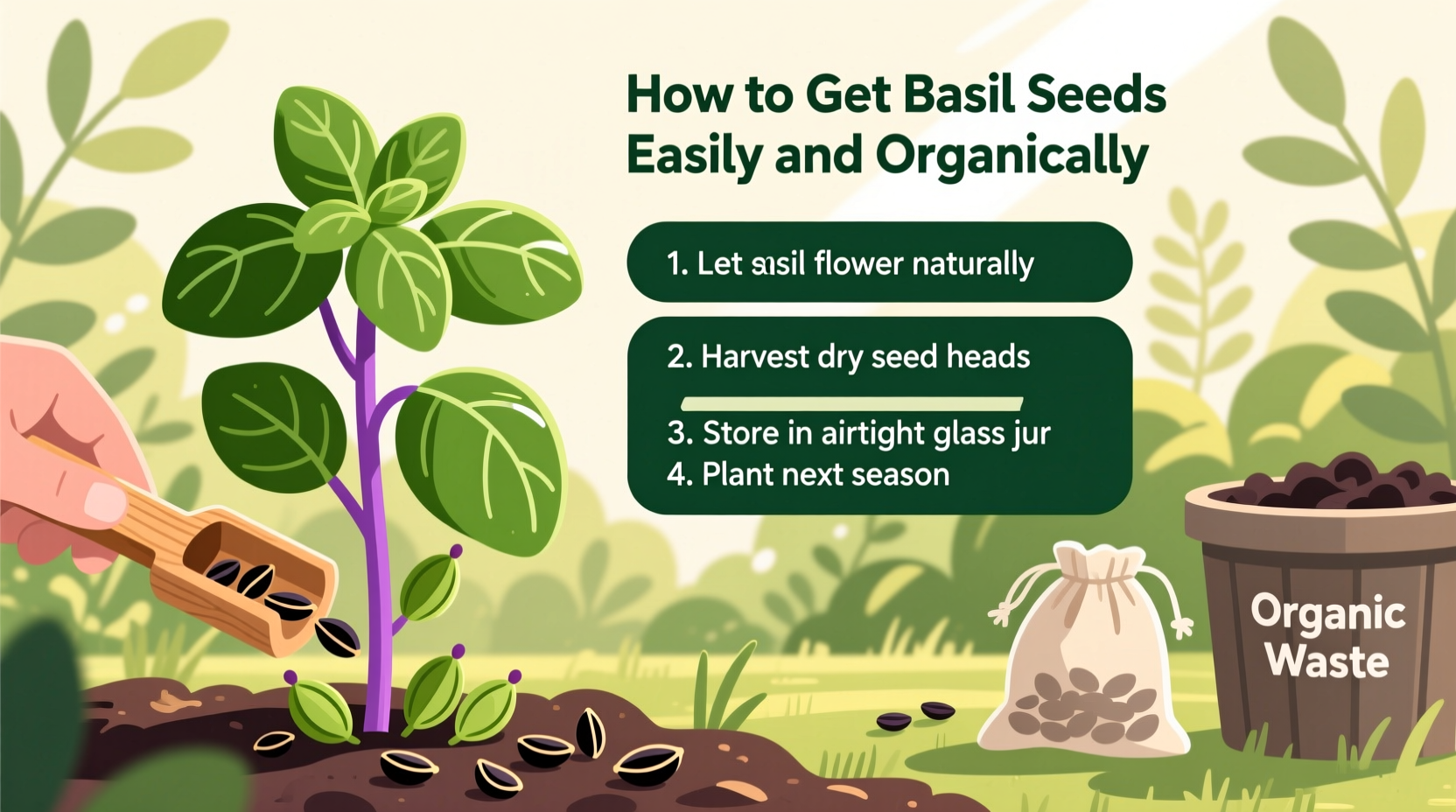 How to Get Basil Seeds Easily and Organically
