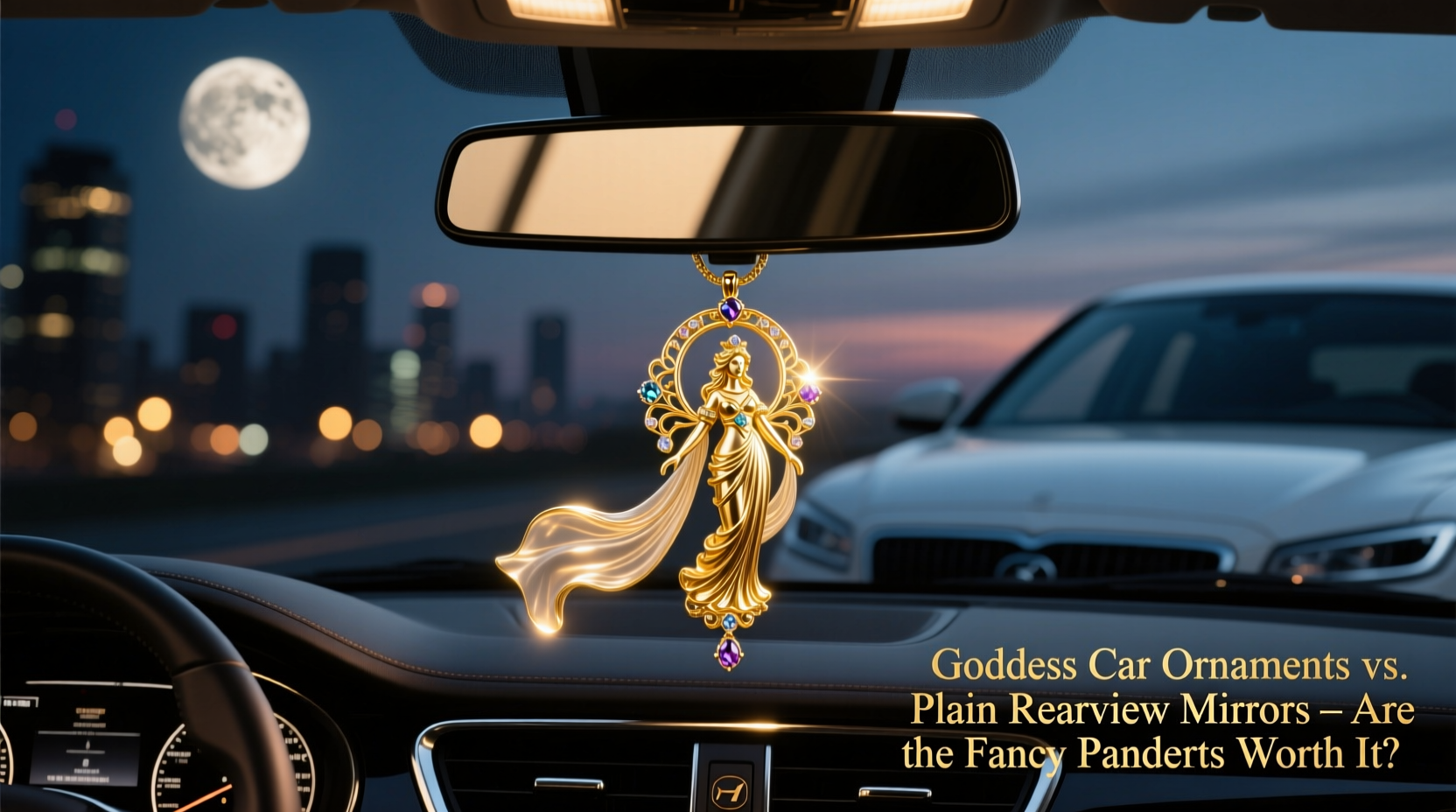 goddess car ornaments vs plain rearview mirrors are the fancy pendants worth it