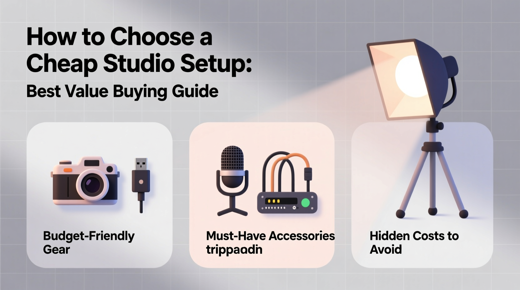 studio setup cheap