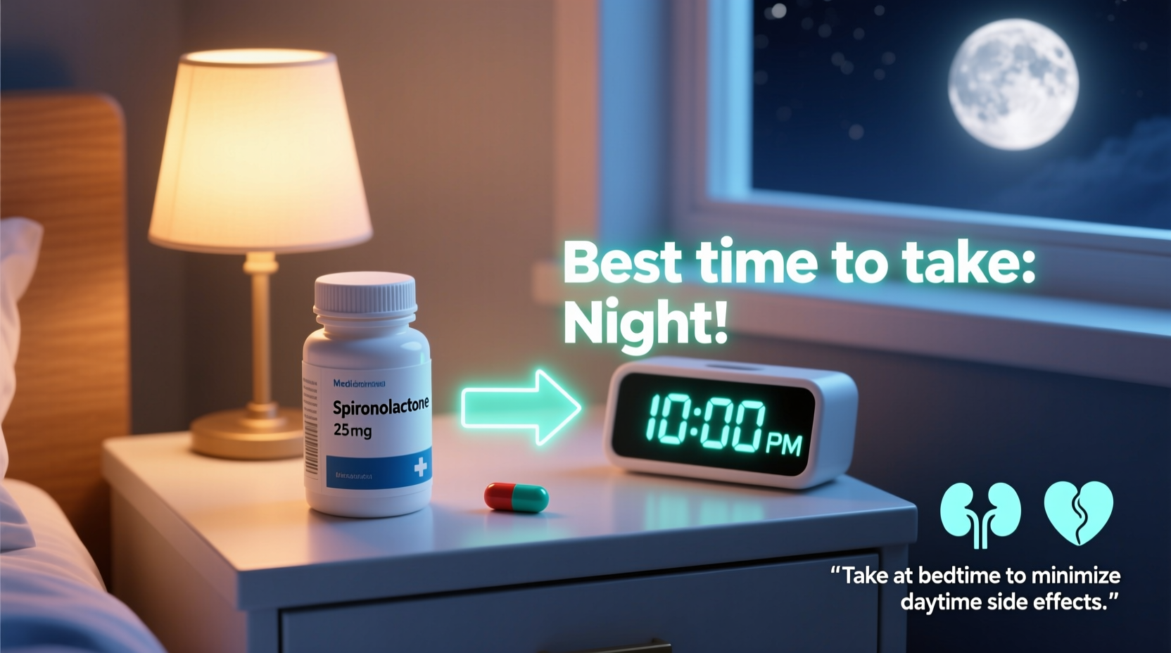 spironolactone is night the best time to take it