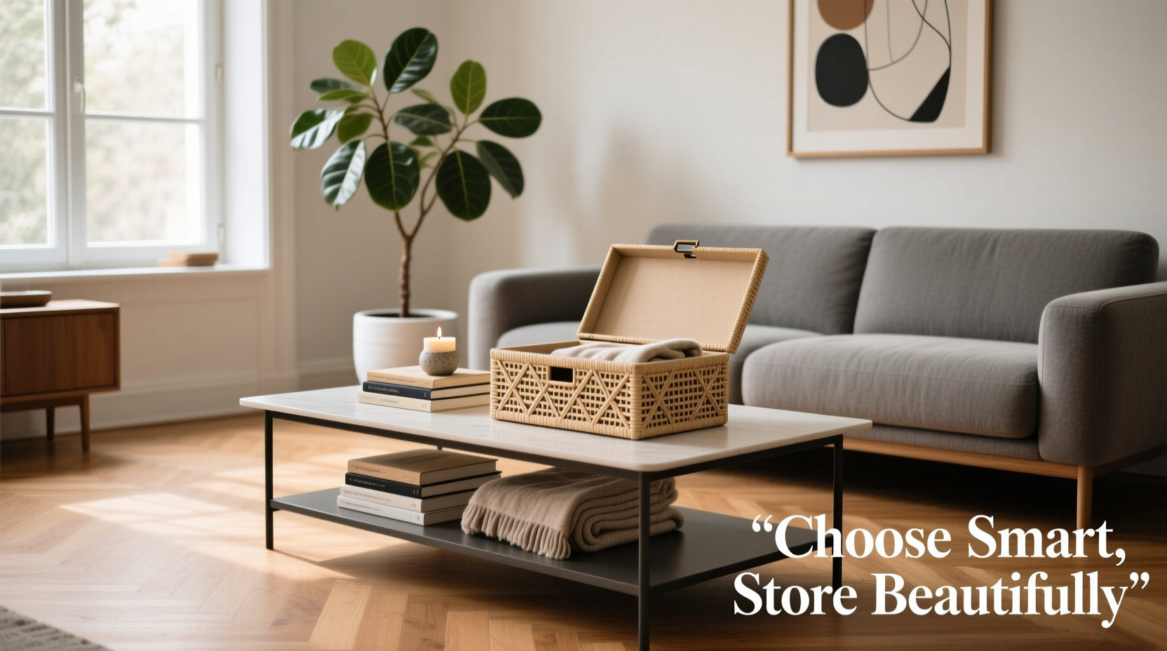 how to choose the ideal coffee table storage box for your space and style
