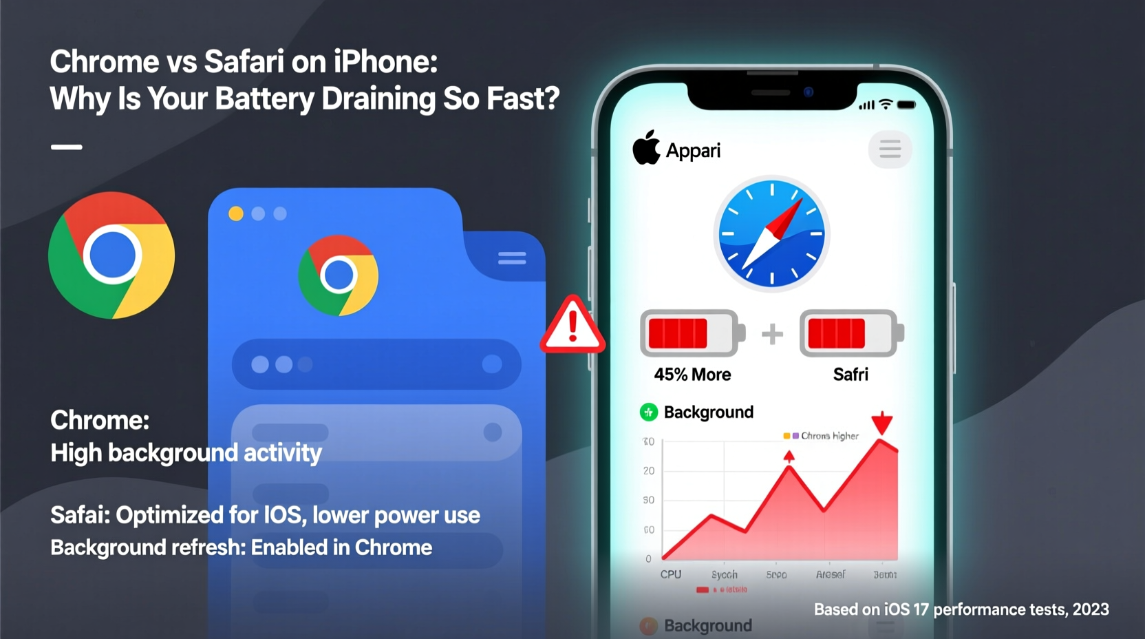 chrome vs safari on iphone why is my battery draining so fast