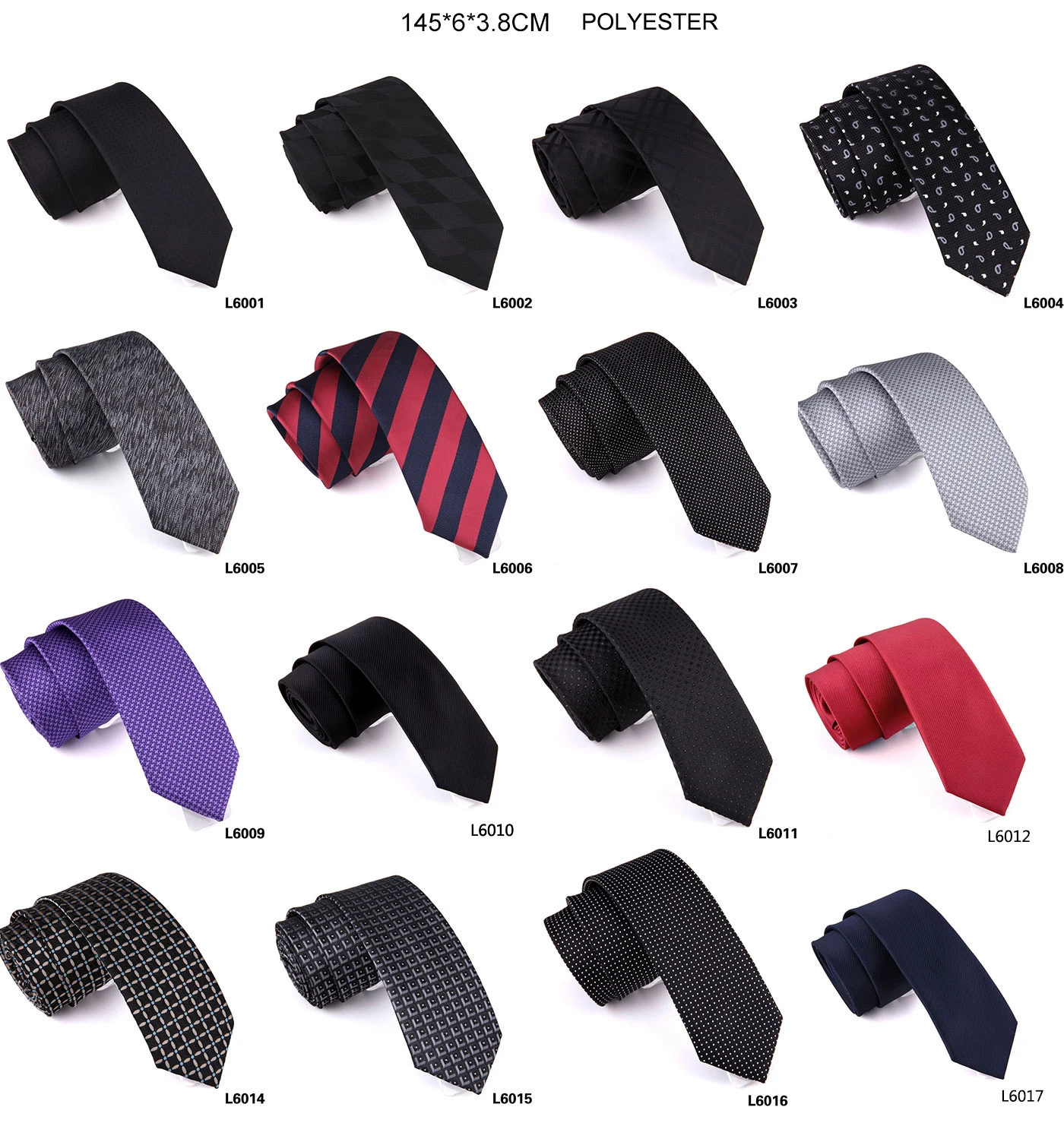 Custom High Quality Personalized Italian Silk Polyester Necktie Fabric Corbatas Woven Neck Ties Mens Tie