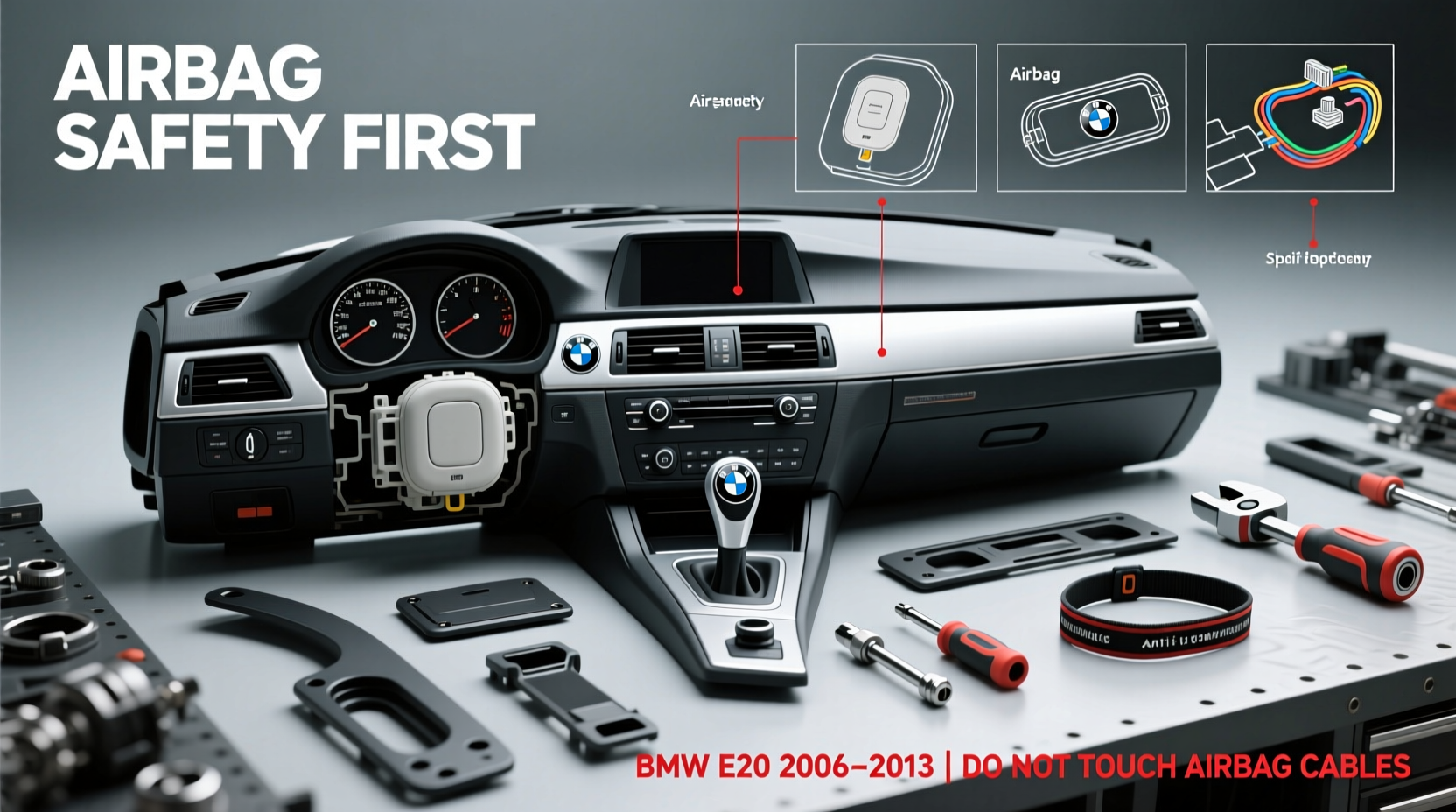 e90 trim install diy airbag safe