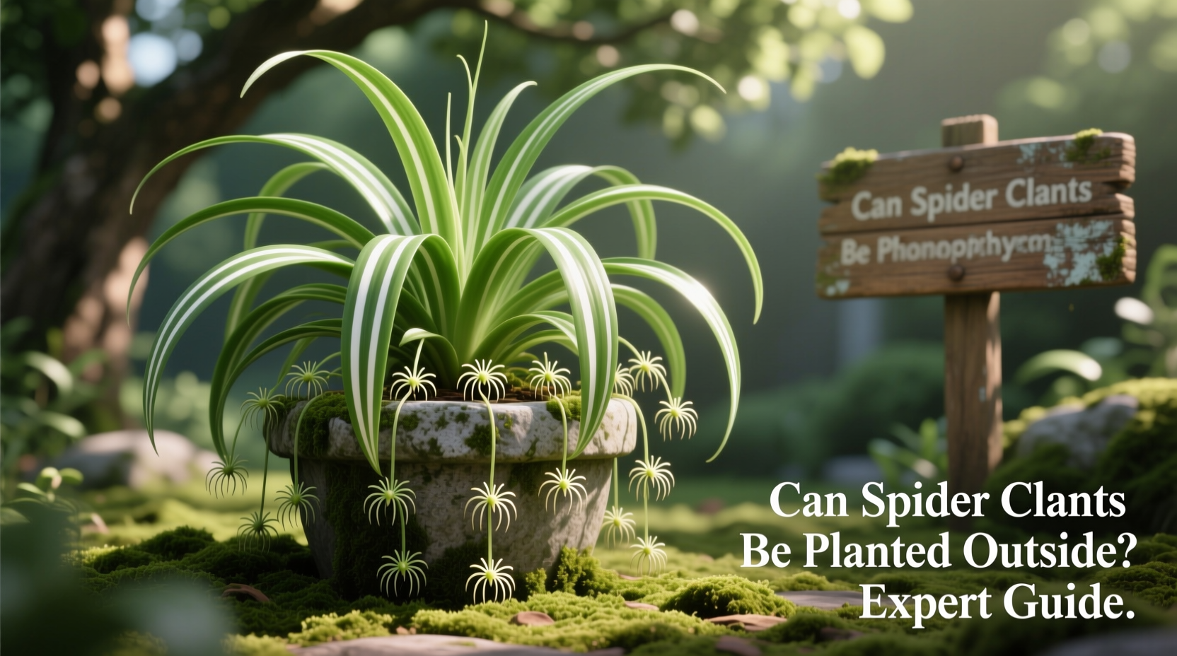 can spider plants be planted outside