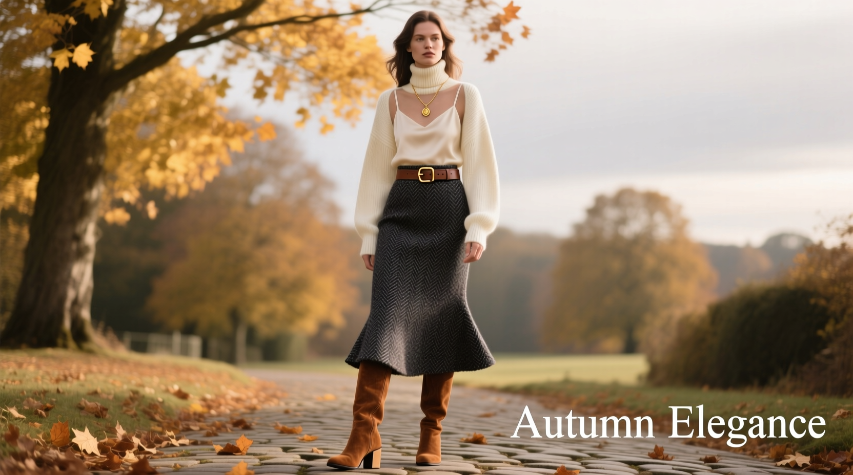 effortless autumn outfits styling your tweed mermaid skirt for cozy elegance