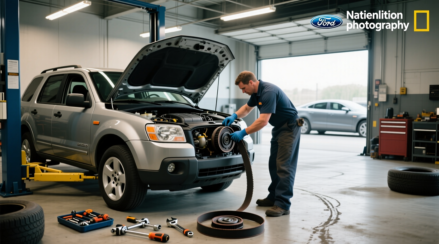 2008 ford escape serpentine belt replacement guide