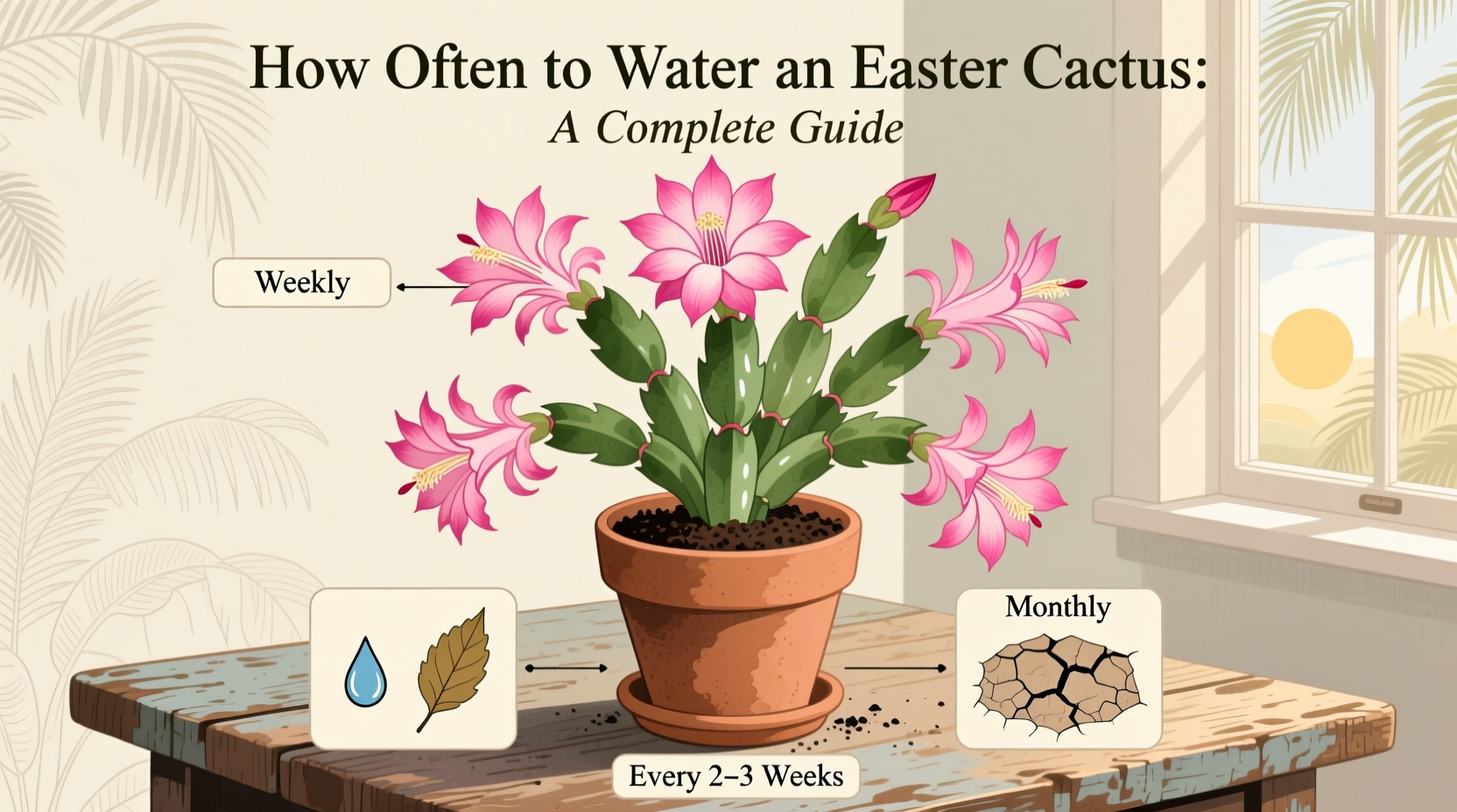 how often should you water a easter cactus