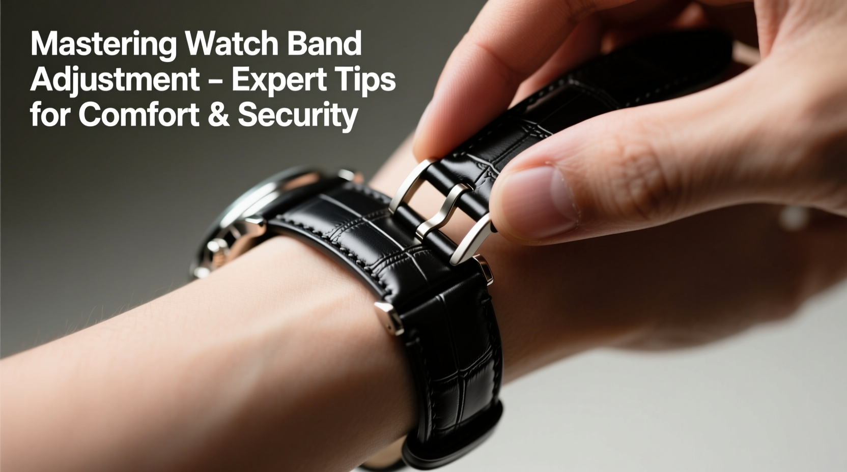 mastering watch band adjustment expert tips for a comfortable and secure fit