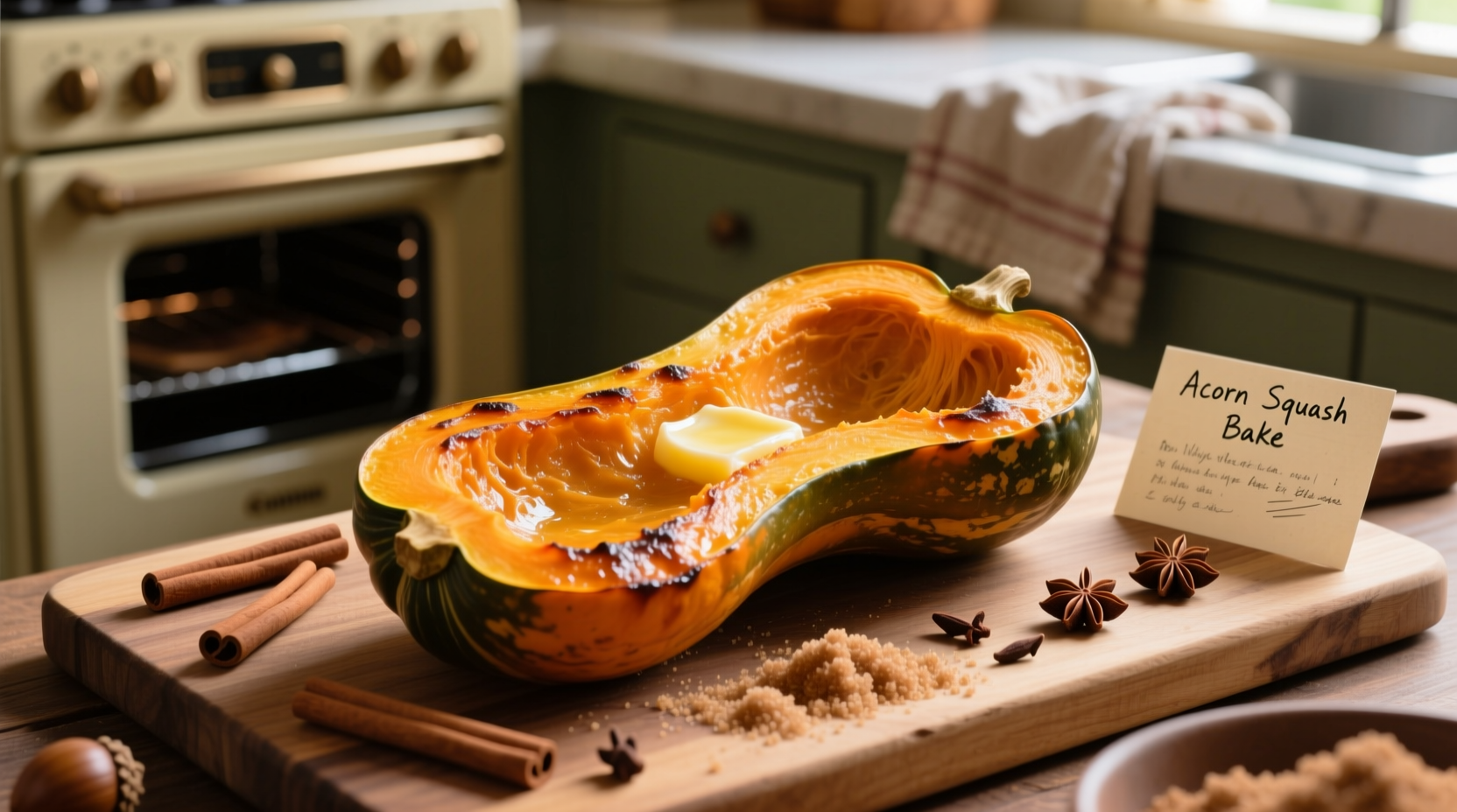 how to bake acorn squash