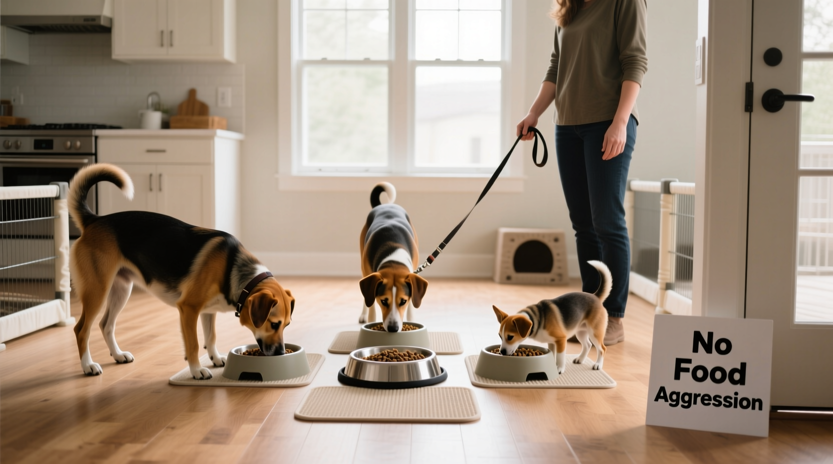 effective strategies to stop food aggression when feeding multiple dogs together