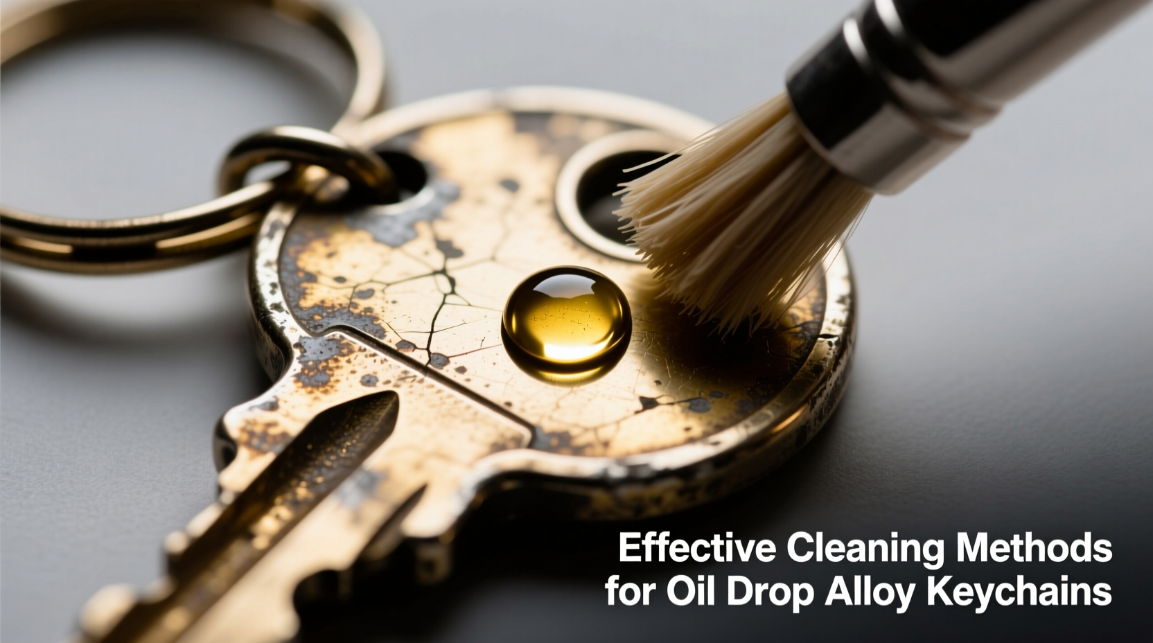 effective methods to clean and restore shine on your oil drop alloy keychain