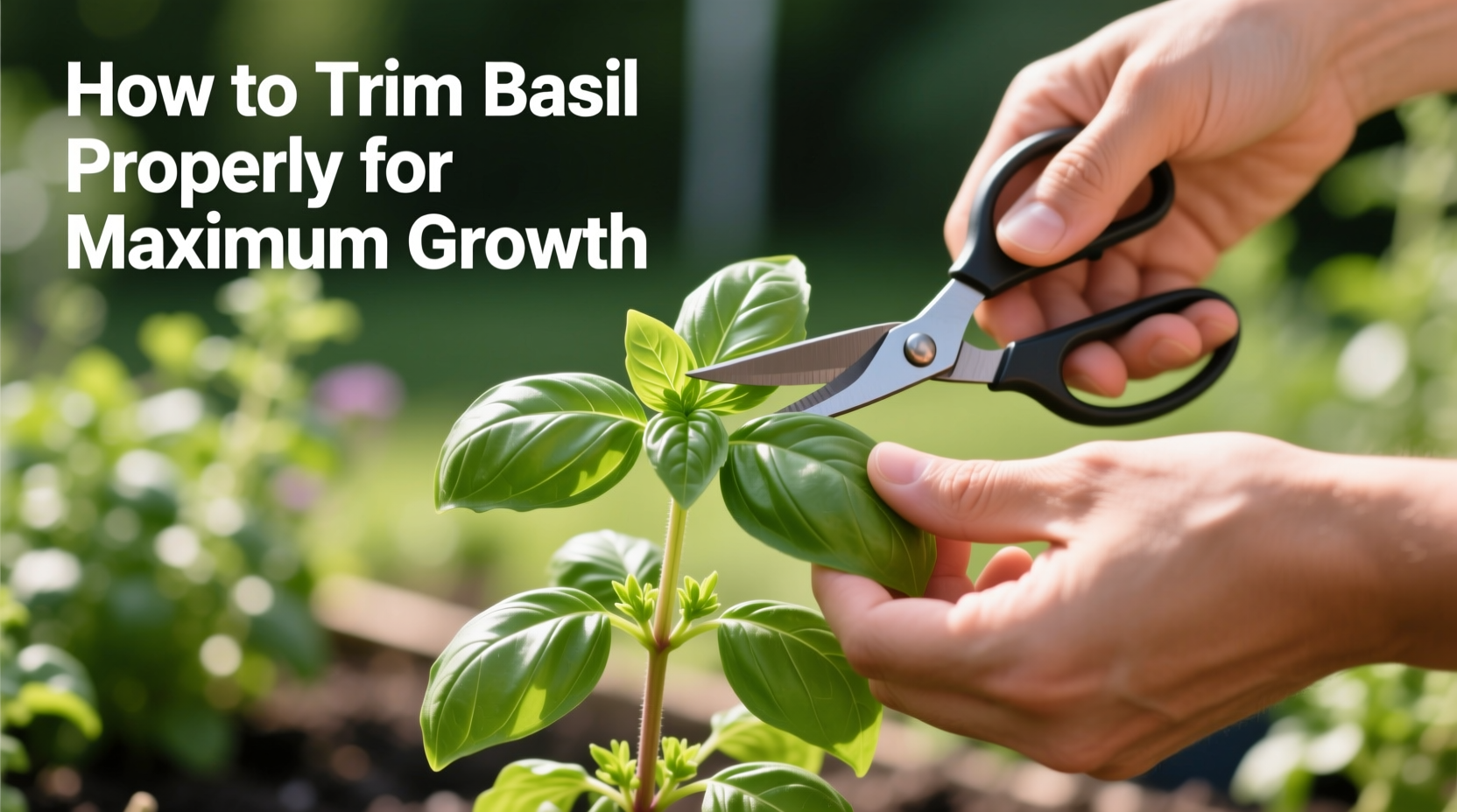 how do you trim basil