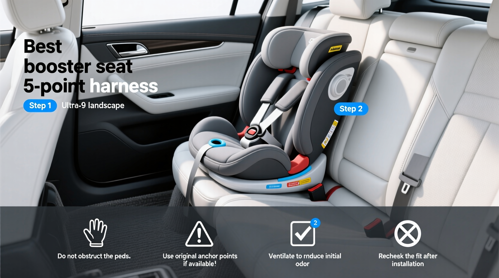 best booster seats with 5 point harness