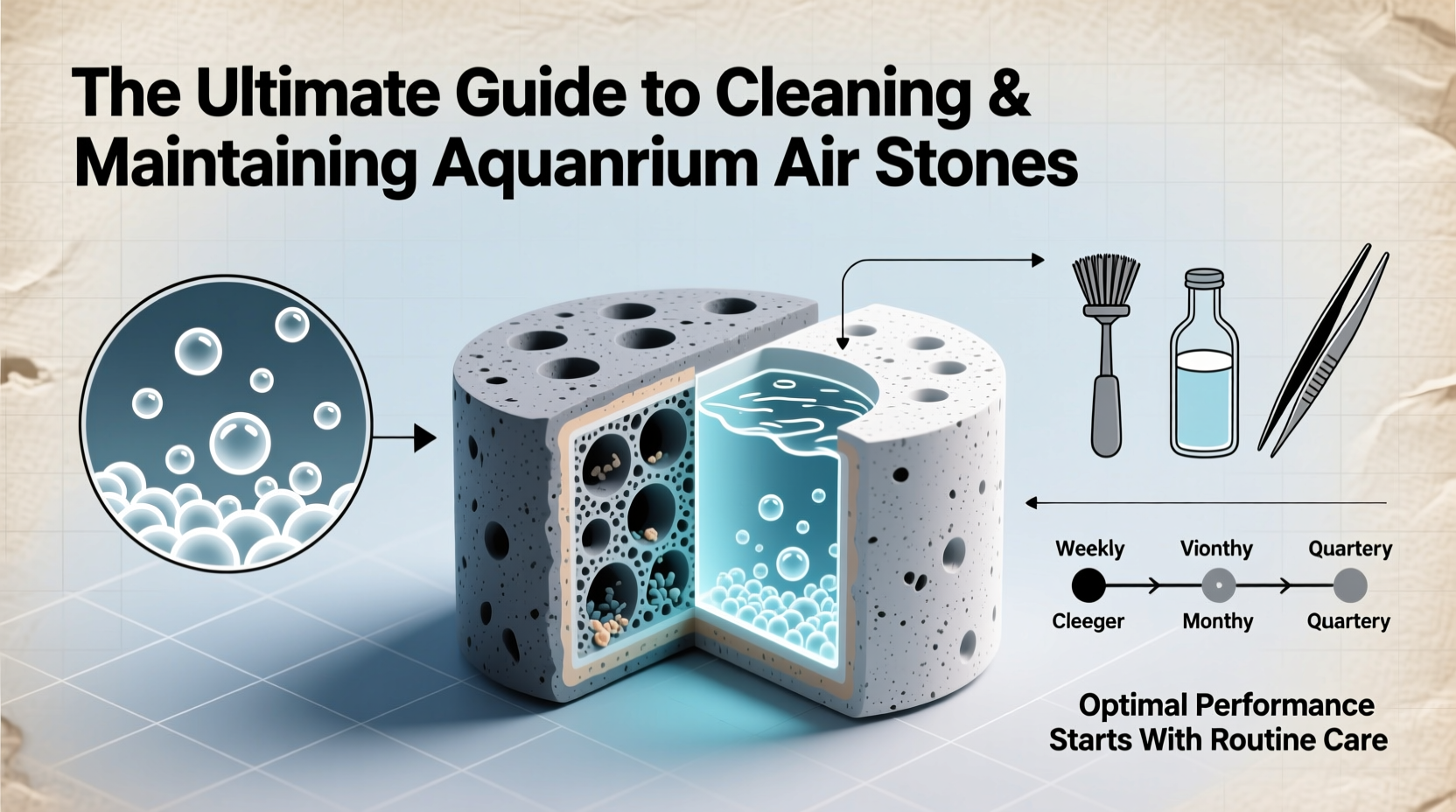 the ultimate guide to effectively cleaning and maintaining aquarium air stones for optimal performance