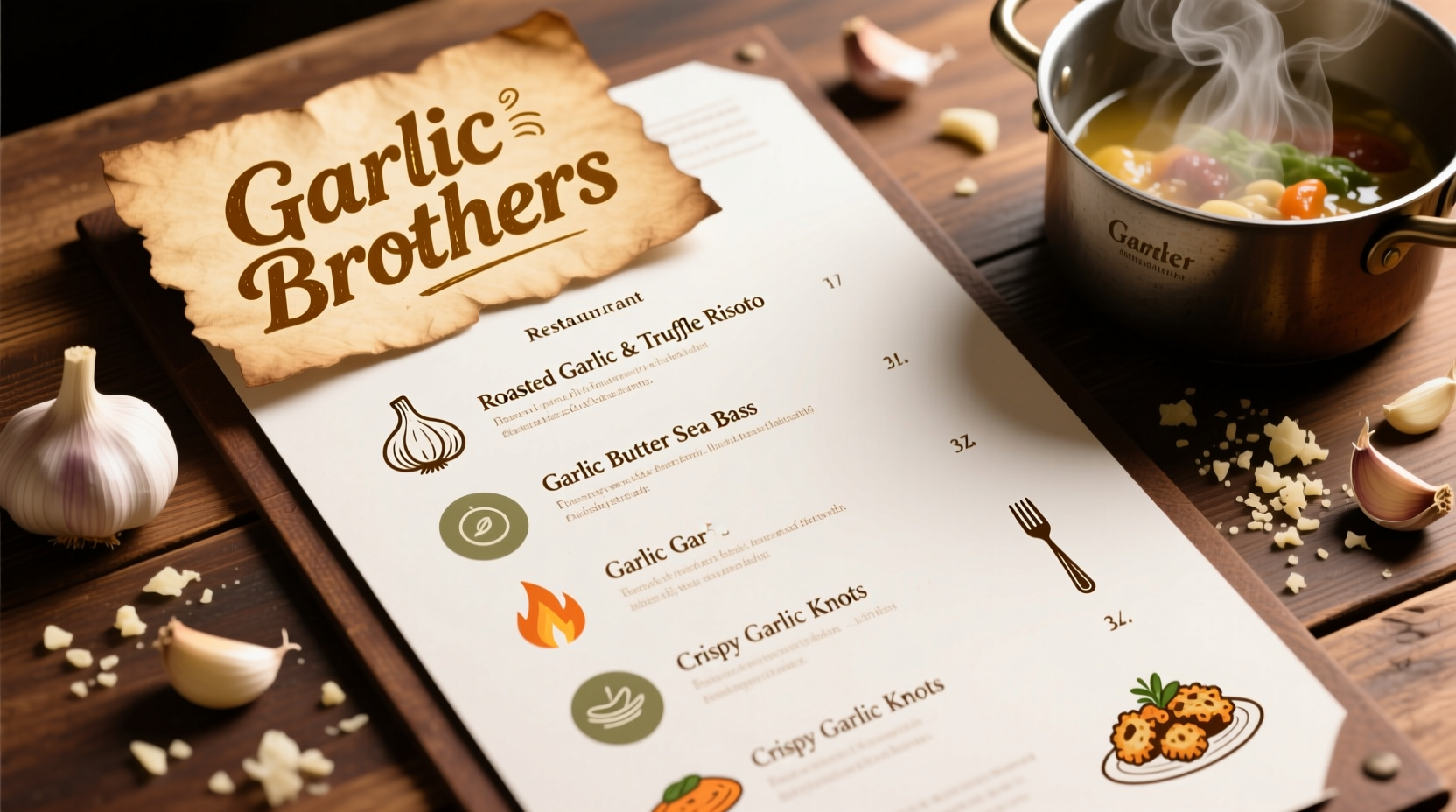 garlic brothers menu