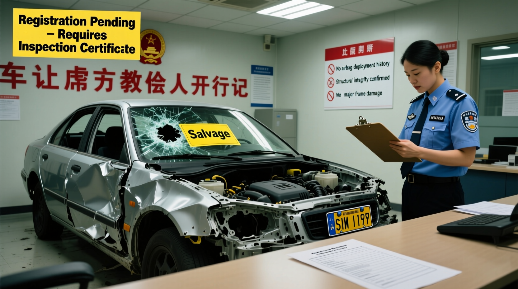 can you register a salvage car