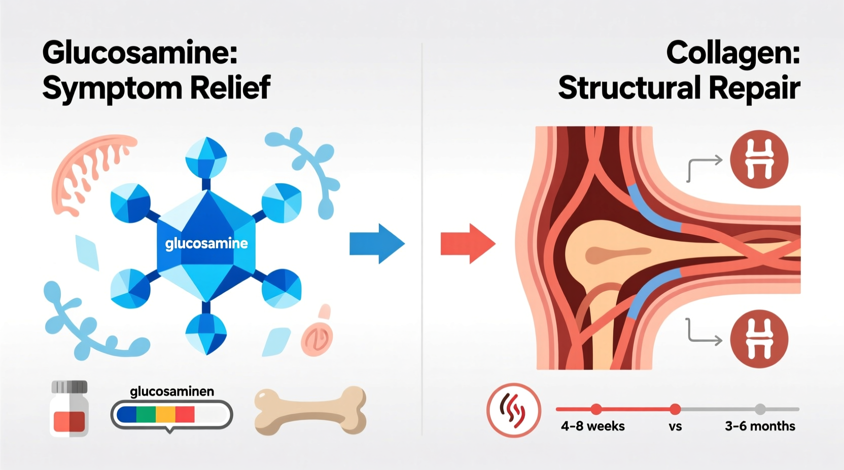 glucosamine vs collagen if you only pick one for joint pain which actually works