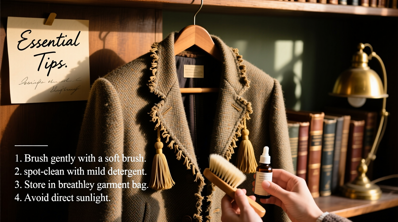 essential tips for cleaning and maintaining your tweed jacket with tassels