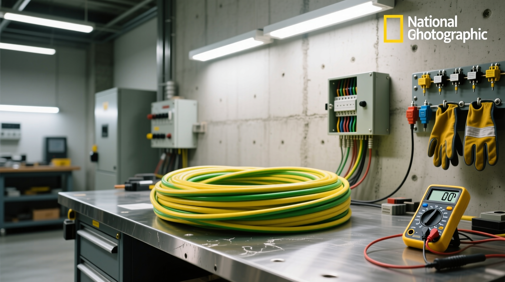 35mm² yellow green ground wire guide