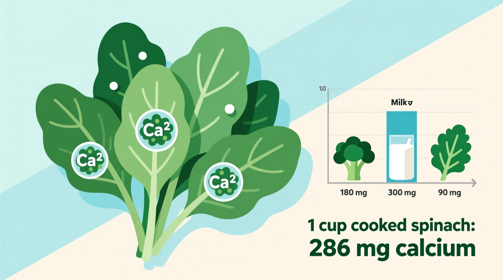 Calcium in Spinach: Content & Bioavailability Facts
