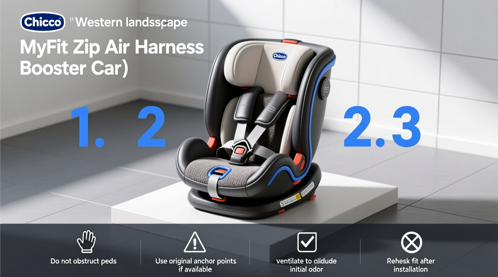 chicco myfit zip air harness booster car seat
