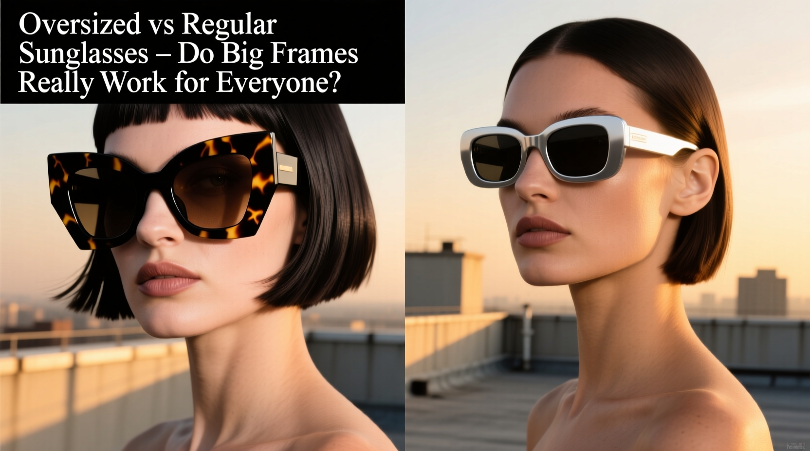 oversized vs regular sunglasses do big frames really look good on everyone
