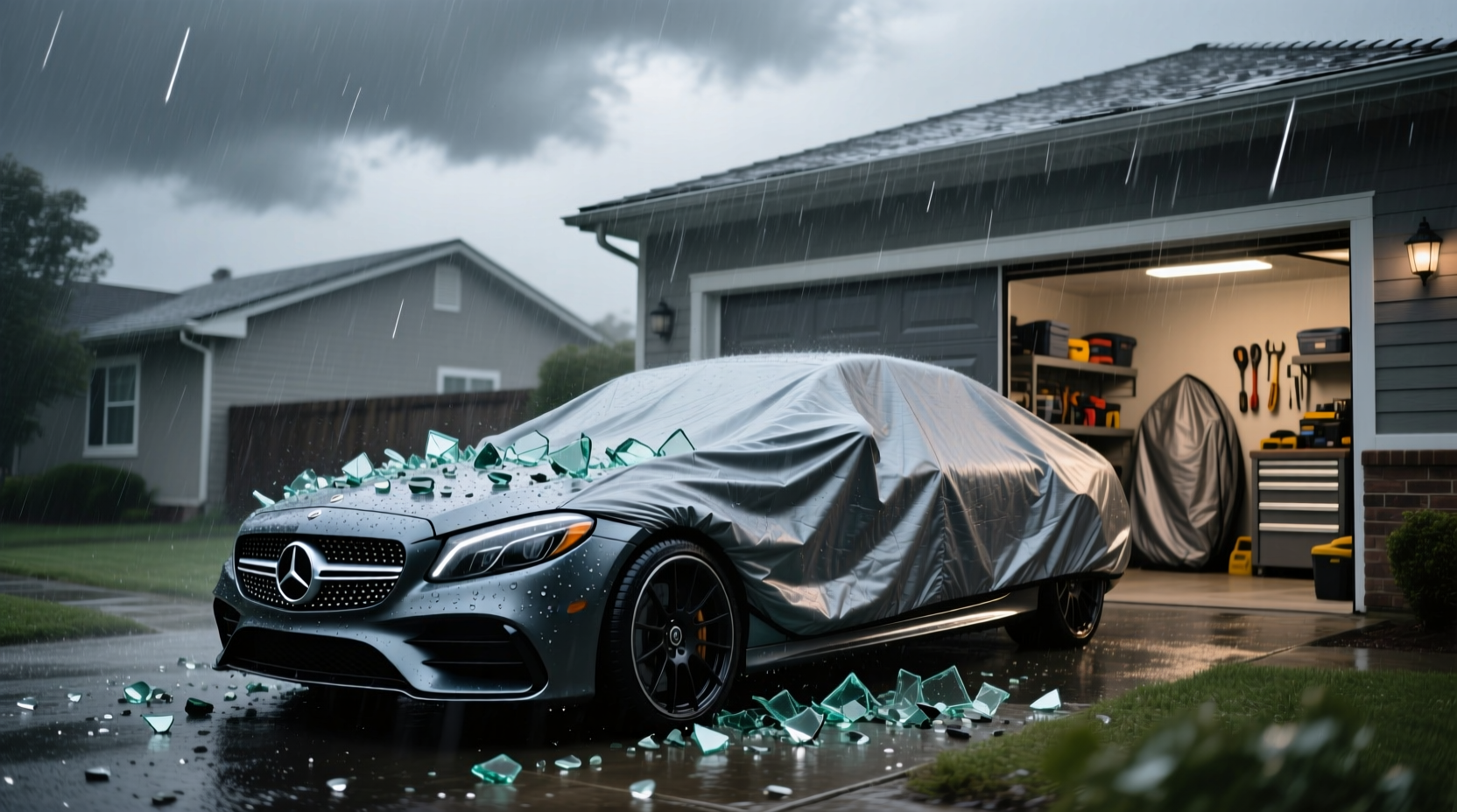 How to choose hail storm car cover,How to protect a car during a hail storm?